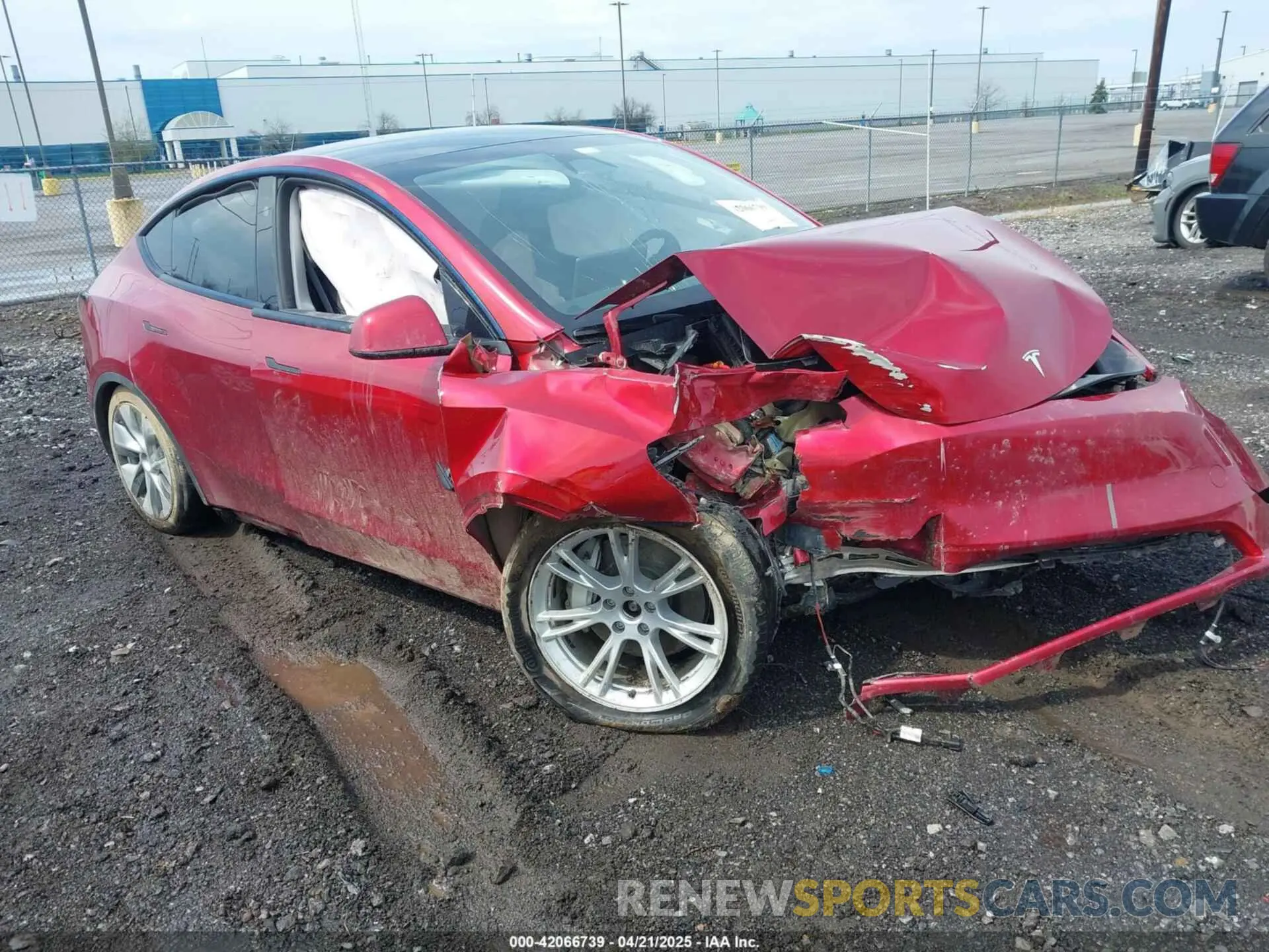 1 Фотография поврежденного автомобиля 7SAYGAEE0RF022221 TESLA MODEL Y 2024