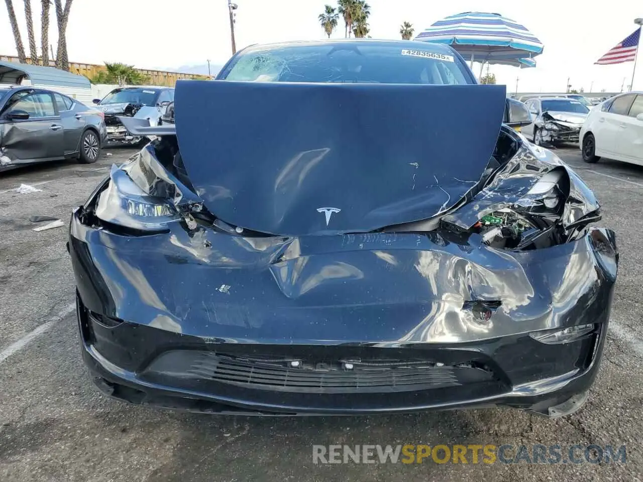 5 Photograph of a damaged car 7SAYGAEE0RF062945 TESLA MODEL Y 2024