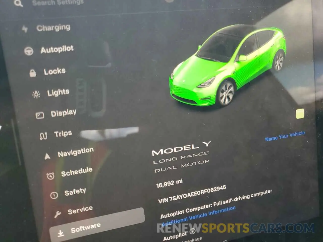 9 Photograph of a damaged car 7SAYGAEE0RF062945 TESLA MODEL Y 2024