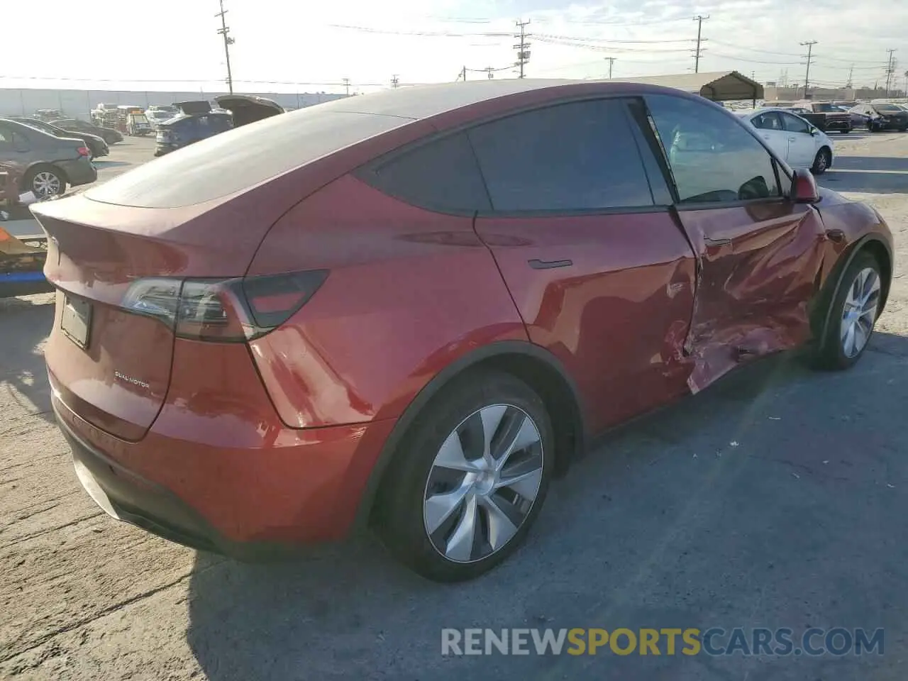 3 Photograph of a damaged car 7SAYGAEE0RF082841 TESLA MODEL Y 2024