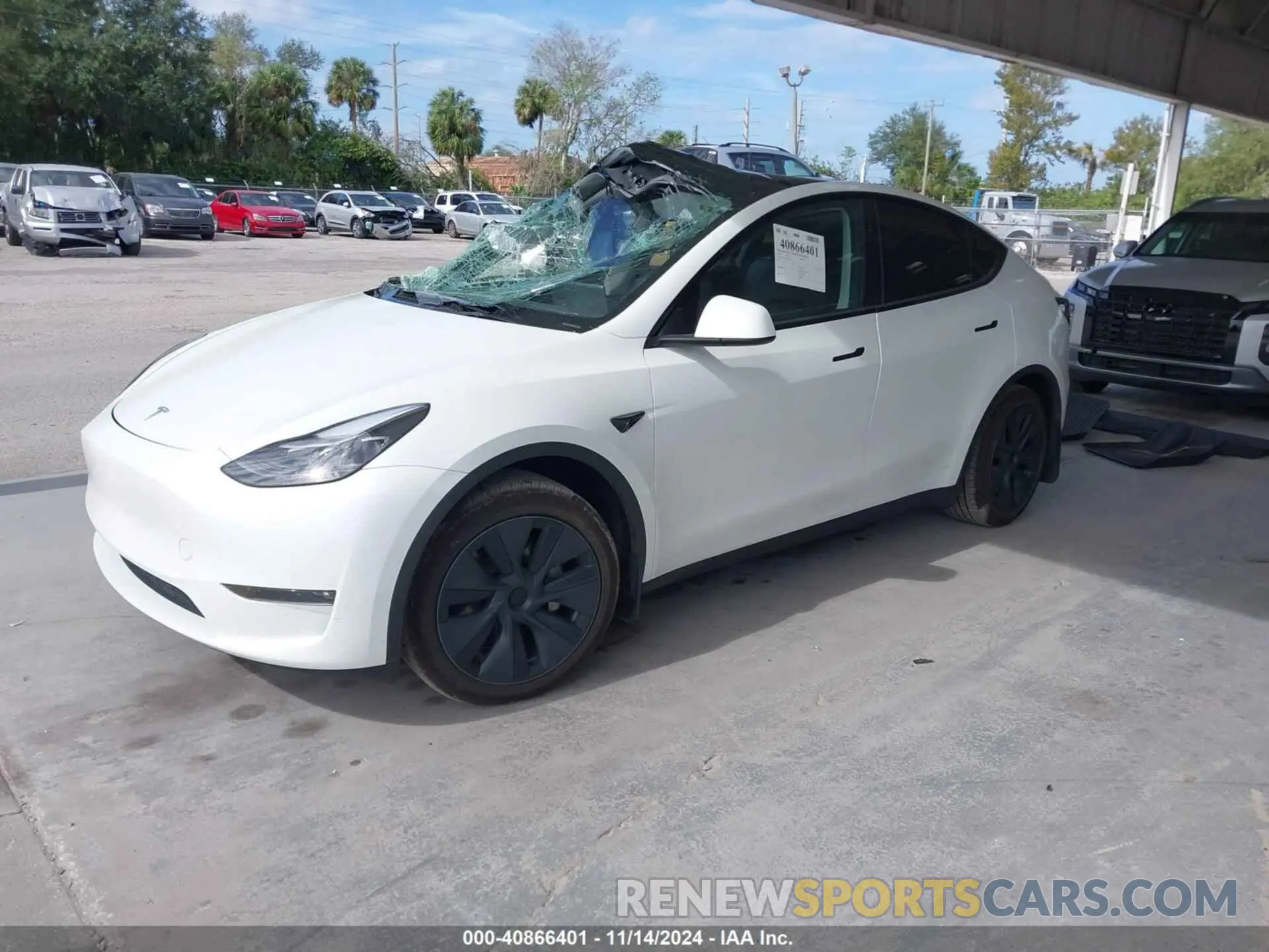 2 Photograph of a damaged car 7SAYGAEE0RF100657 TESLA MODEL Y 2024