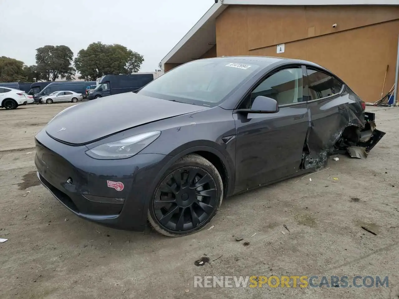 1 Photograph of a damaged car 7SAYGAEE1RF082203 TESLA MODEL Y 2024