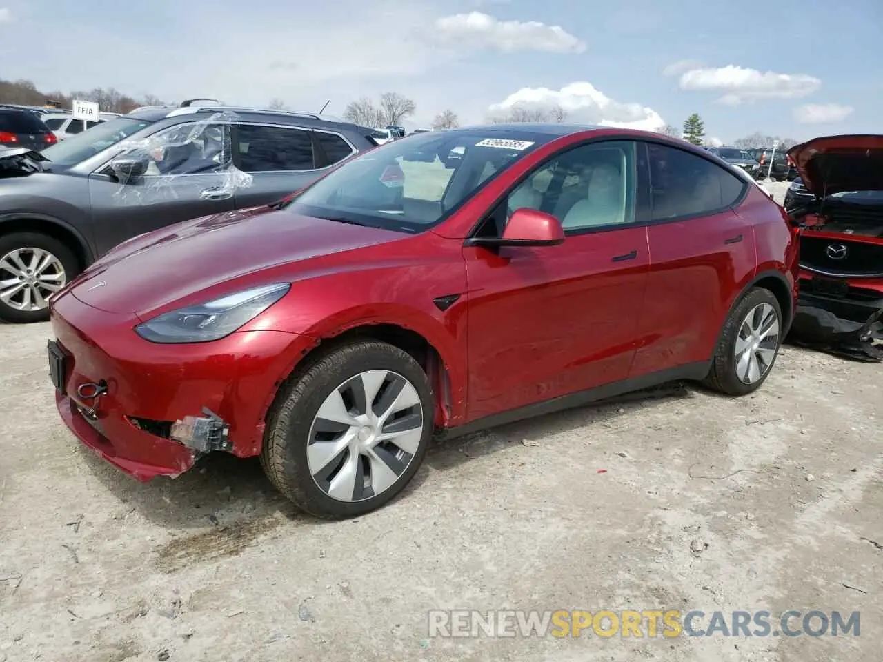 1 Photograph of a damaged car 7SAYGAEE2RF048805 TESLA MODEL Y 2024