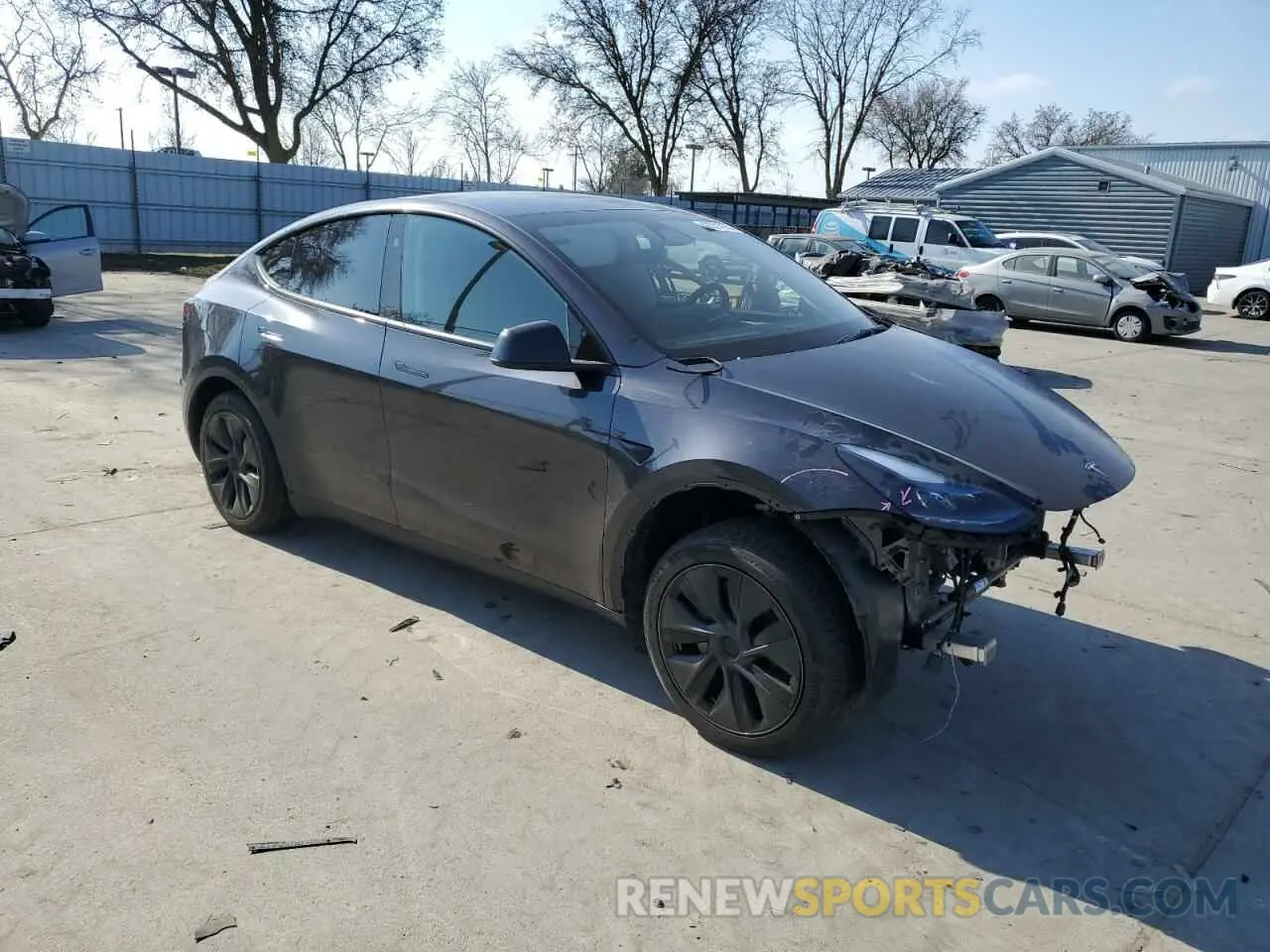 4 Фотография поврежденного автомобиля 7SAYGAEE2RF192158 TESLA MODEL Y 2024