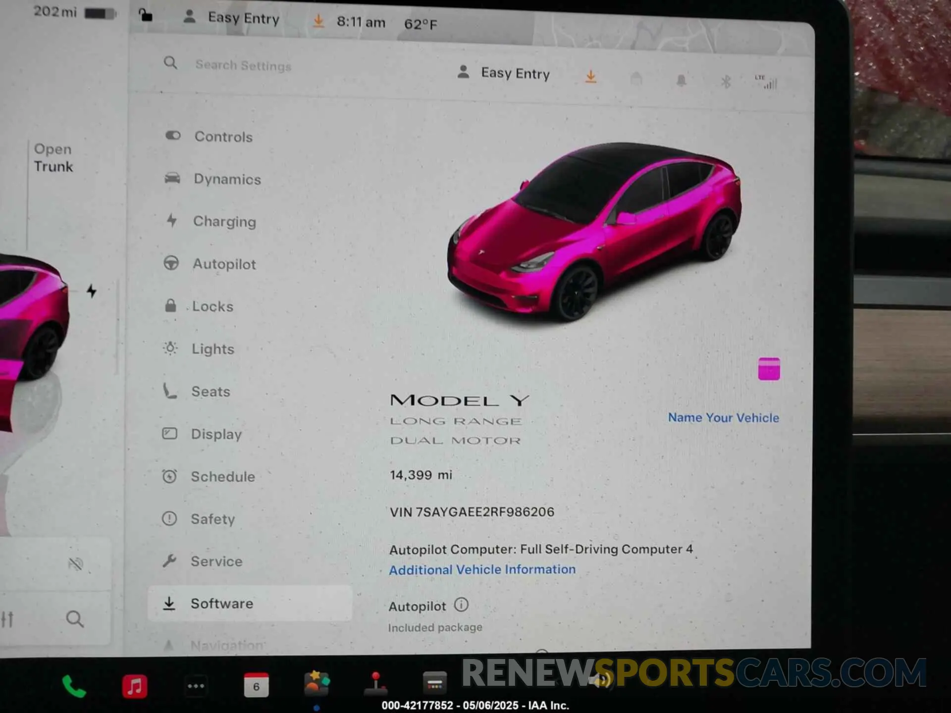 7 Photograph of a damaged car 7SAYGAEE2RF986206 TESLA MODEL Y 2024