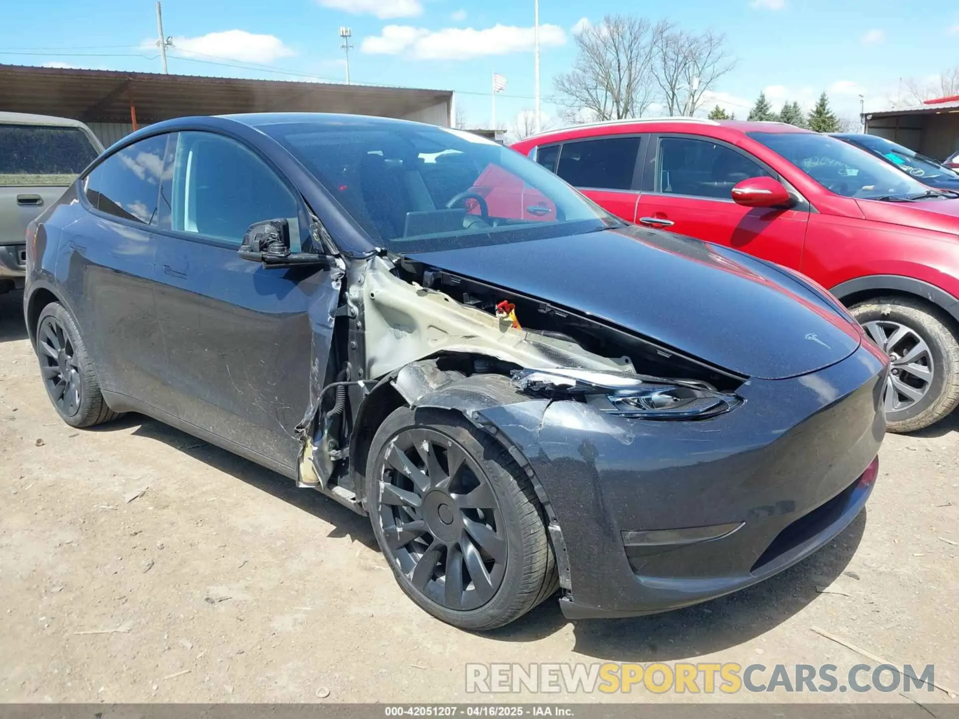 1 Photograph of a damaged car 7SAYGAEE4RF078906 TESLA MODEL Y 2024
