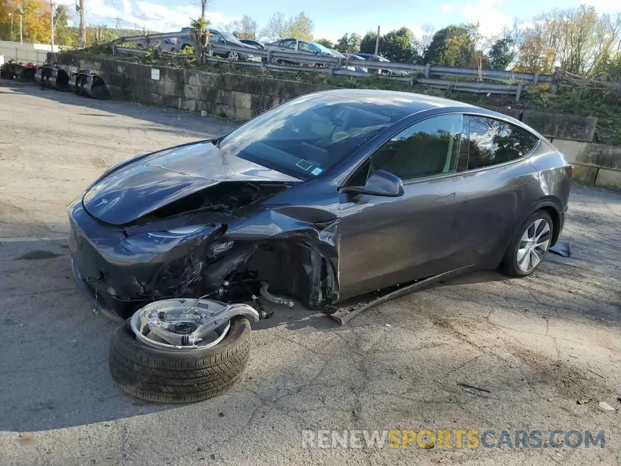 1 Photograph of a damaged car 7SAYGAEE6RF067003 TESLA MODEL Y 2024