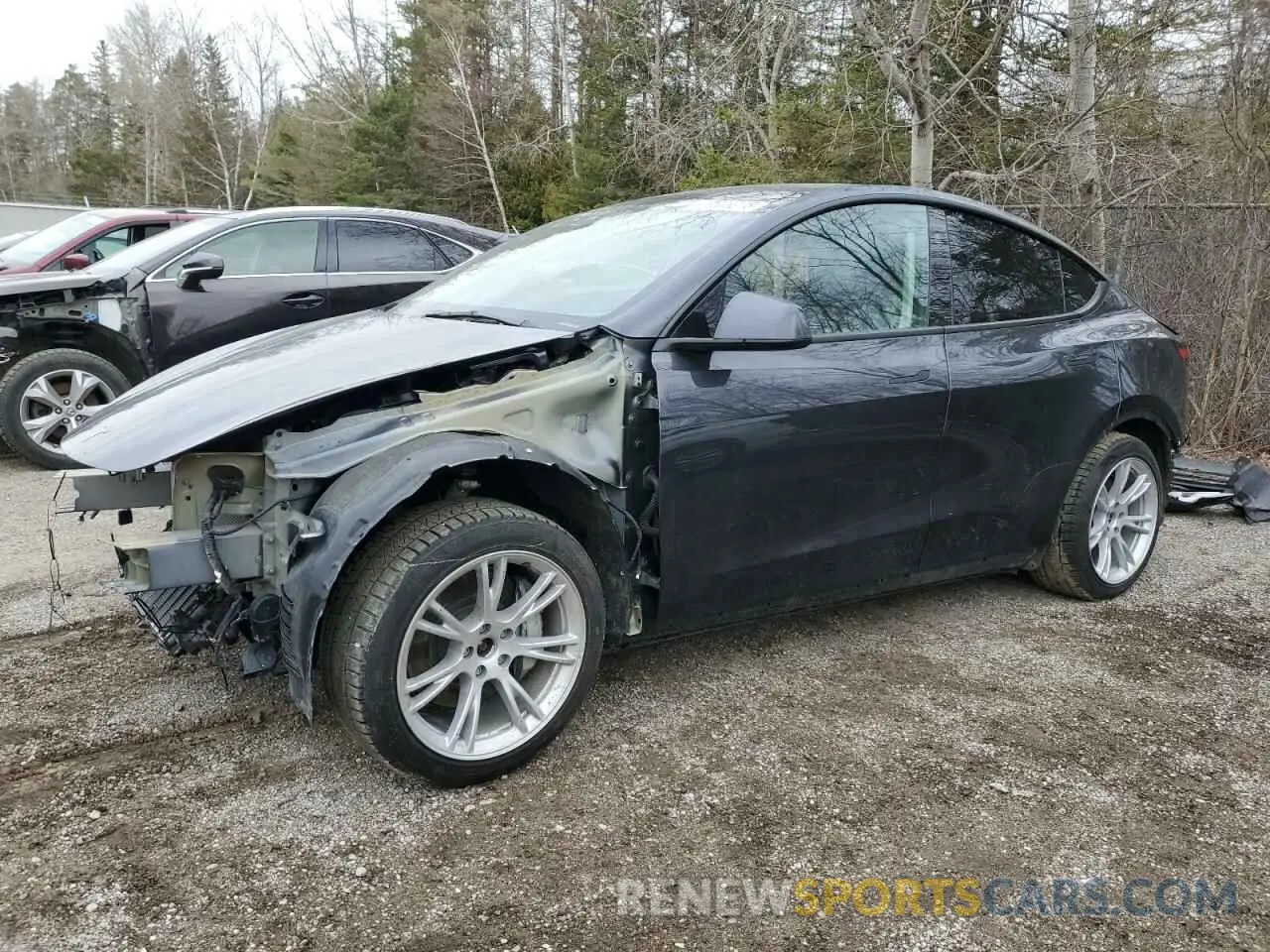 1 Фотография поврежденного автомобиля 7SAYGAEE6RF070354 TESLA MODEL Y 2024