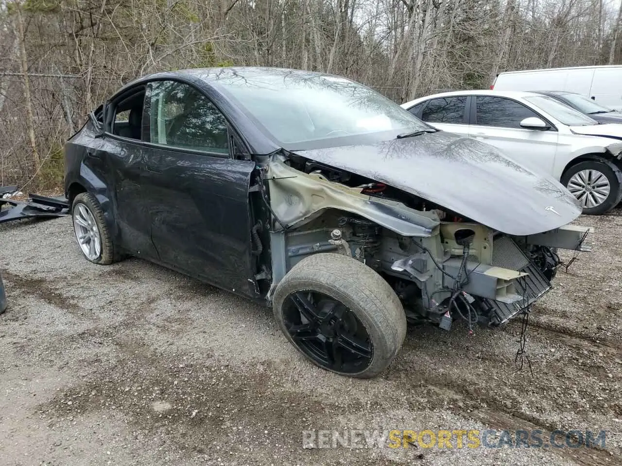 4 Фотография поврежденного автомобиля 7SAYGAEE6RF070354 TESLA MODEL Y 2024