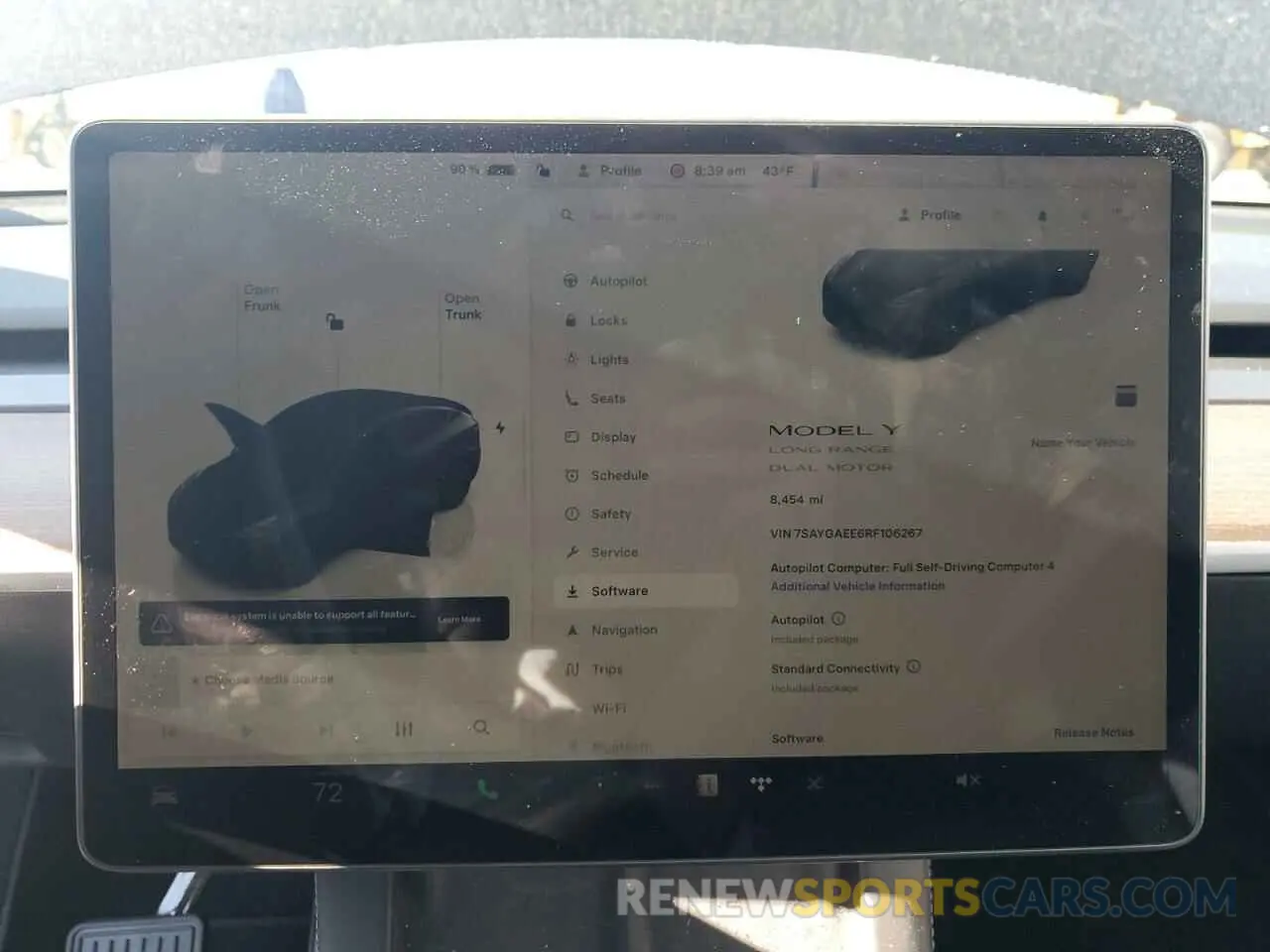 9 Фотография поврежденного автомобиля 7SAYGAEE6RF106267 TESLA MODEL Y 2024