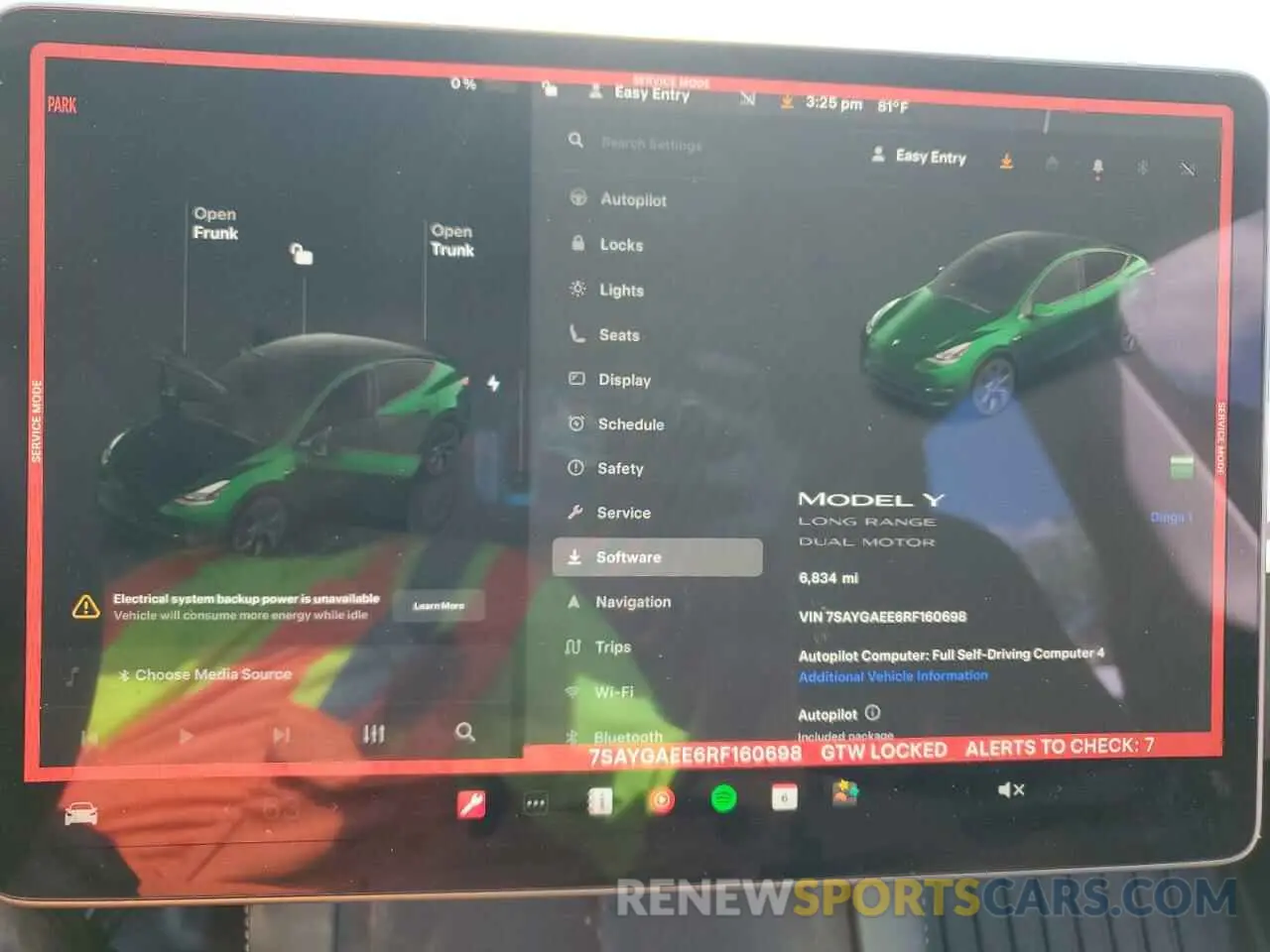 9 Photograph of a damaged car 7SAYGAEE6RF160698 TESLA MODEL Y 2024