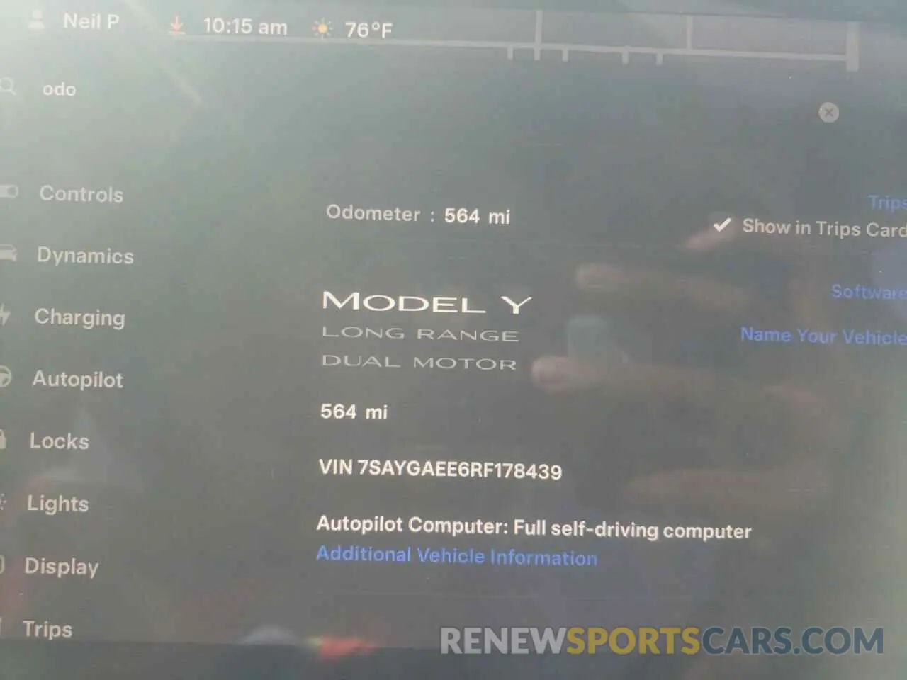 9 Photograph of a damaged car 7SAYGAEE6RF178439 TESLA MODEL Y 2024