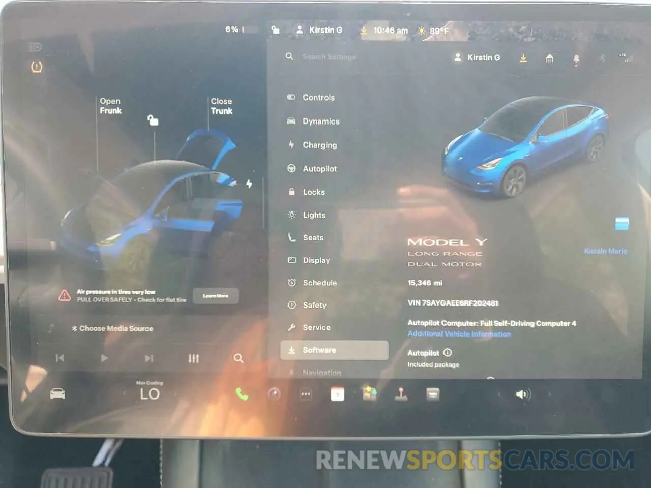 9 Photograph of a damaged car 7SAYGAEE6RF202481 TESLA MODEL Y 2024