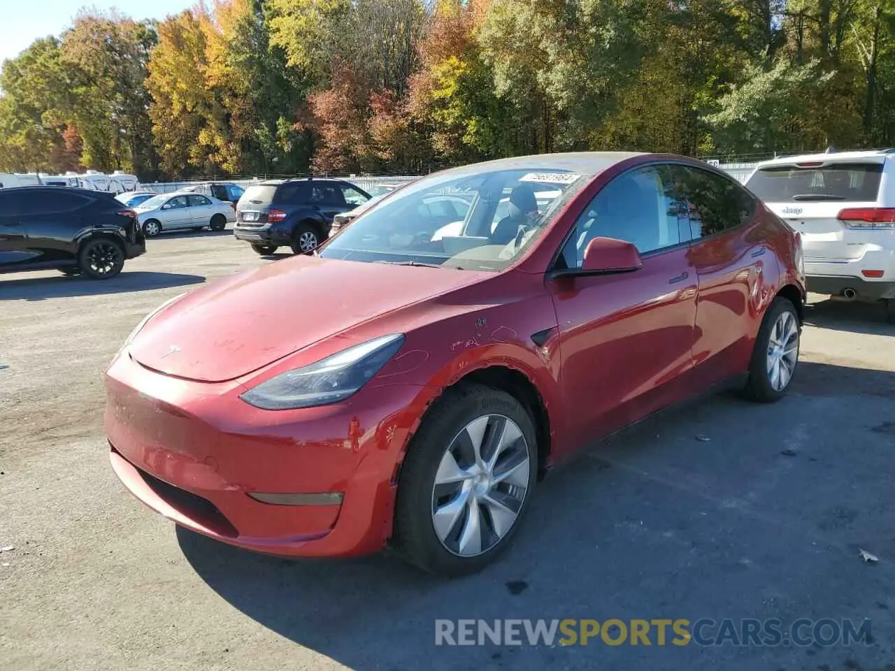 1 Photograph of a damaged car 7SAYGAEE8RF026436 TESLA MODEL Y 2024