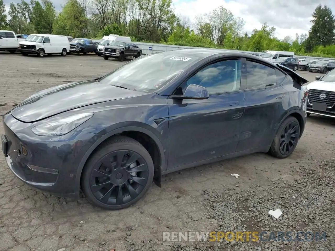 1 Фотография поврежденного автомобиля 7SAYGDED0RF043675 TESLA MODEL Y 2024