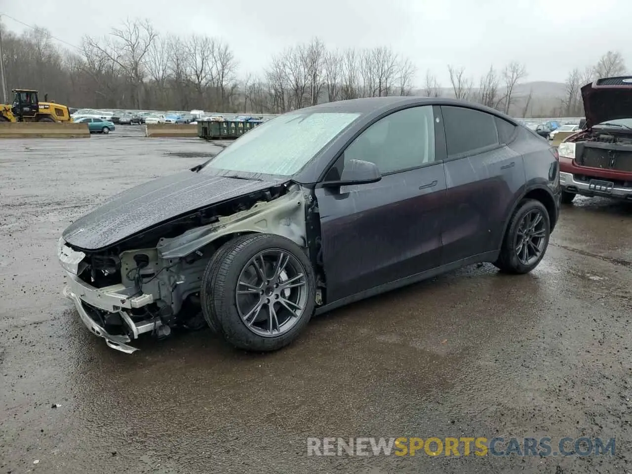 1 Photograph of a damaged car 7SAYGDED0RF165260 TESLA MODEL Y 2024
