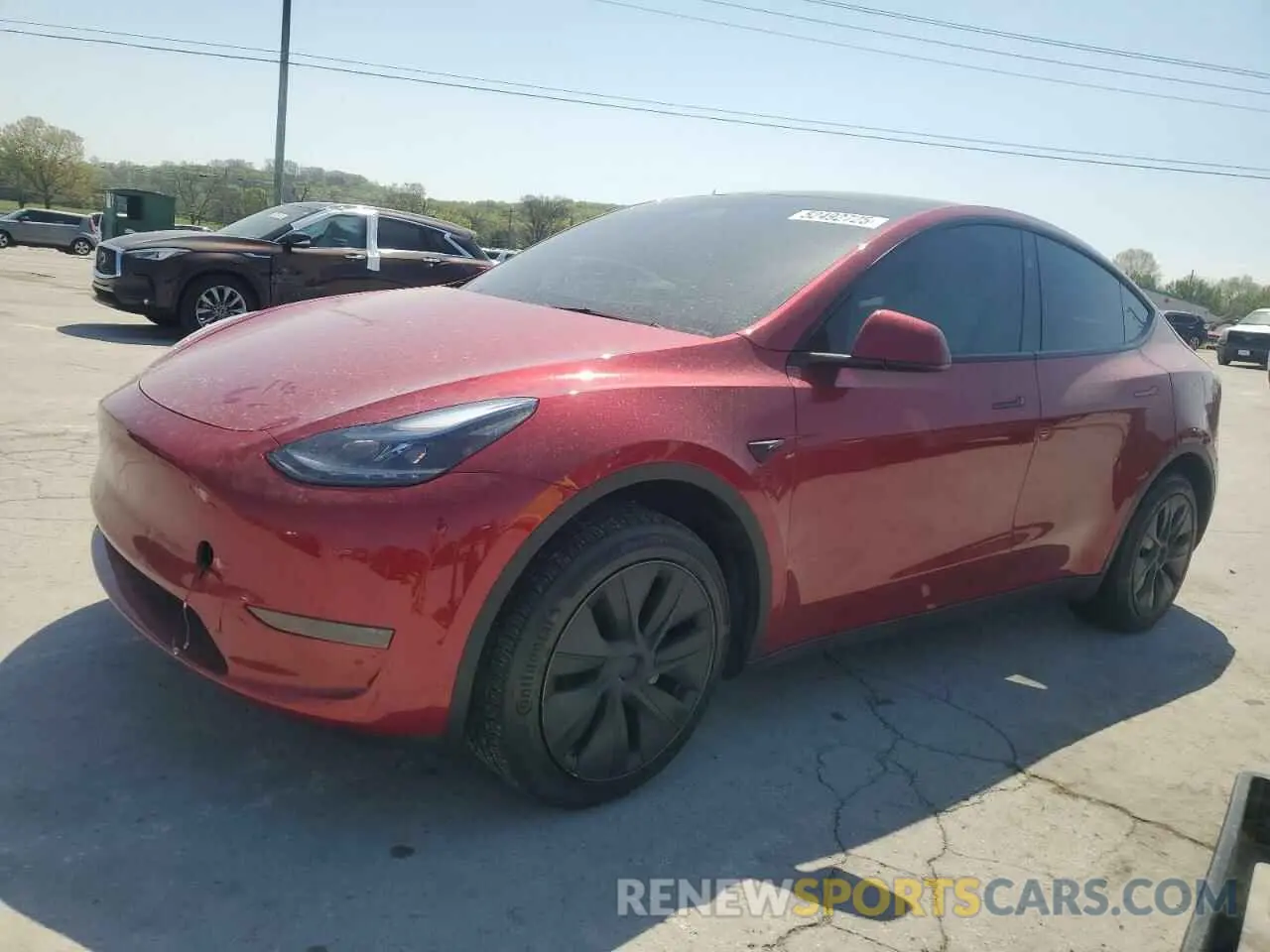 1 Фотография поврежденного автомобиля 7SAYGDED0RF191020 TESLA MODEL Y 2024