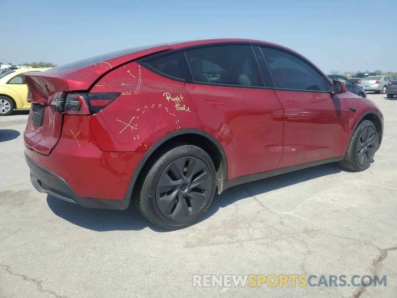 3 Фотография поврежденного автомобиля 7SAYGDED0RF191020 TESLA MODEL Y 2024