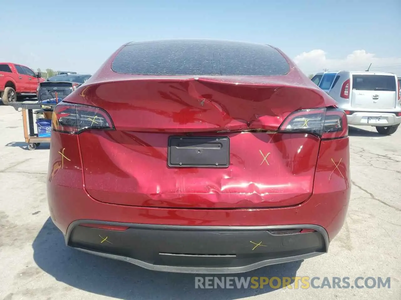 6 Фотография поврежденного автомобиля 7SAYGDED0RF191020 TESLA MODEL Y 2024