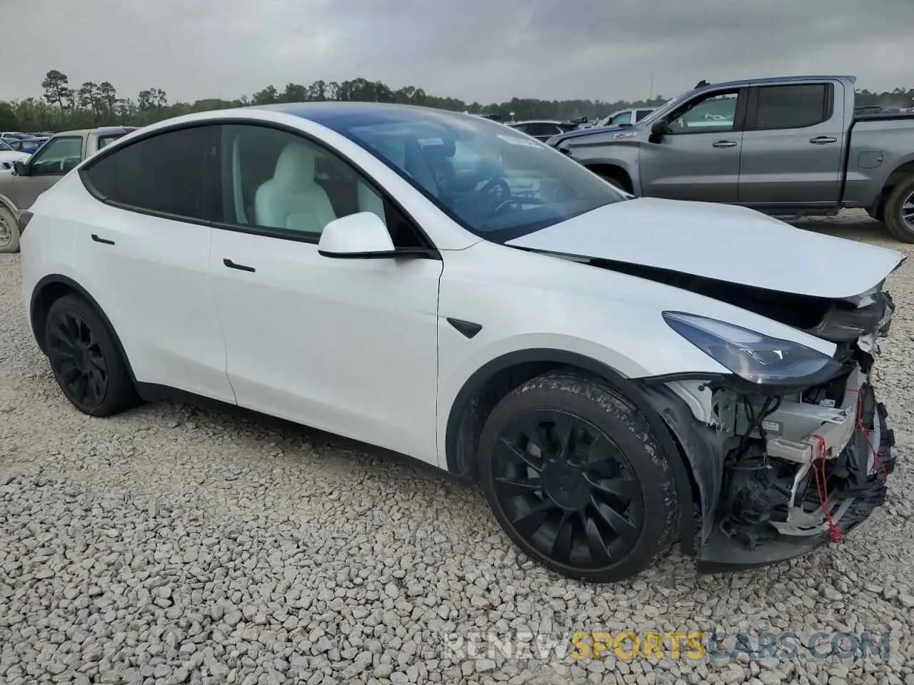 4 Фотография поврежденного автомобиля 7SAYGDED1RA306169 TESLA MODEL Y 2024