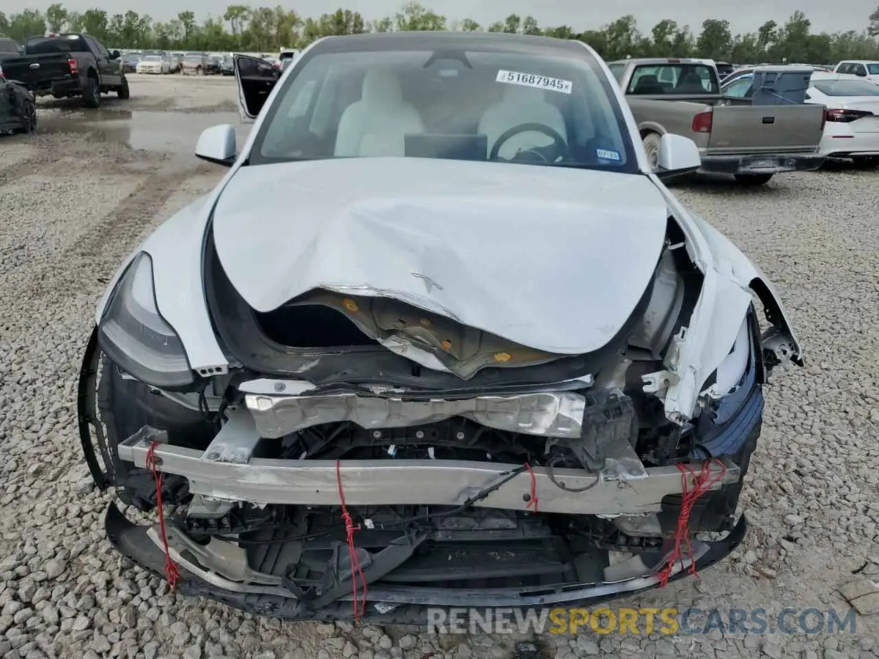 5 Фотография поврежденного автомобиля 7SAYGDED1RA306169 TESLA MODEL Y 2024