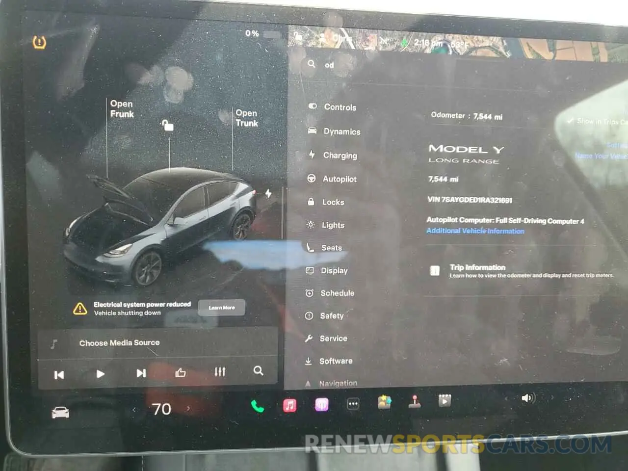 9 Фотография поврежденного автомобиля 7SAYGDED1RA321691 TESLA MODEL Y 2024