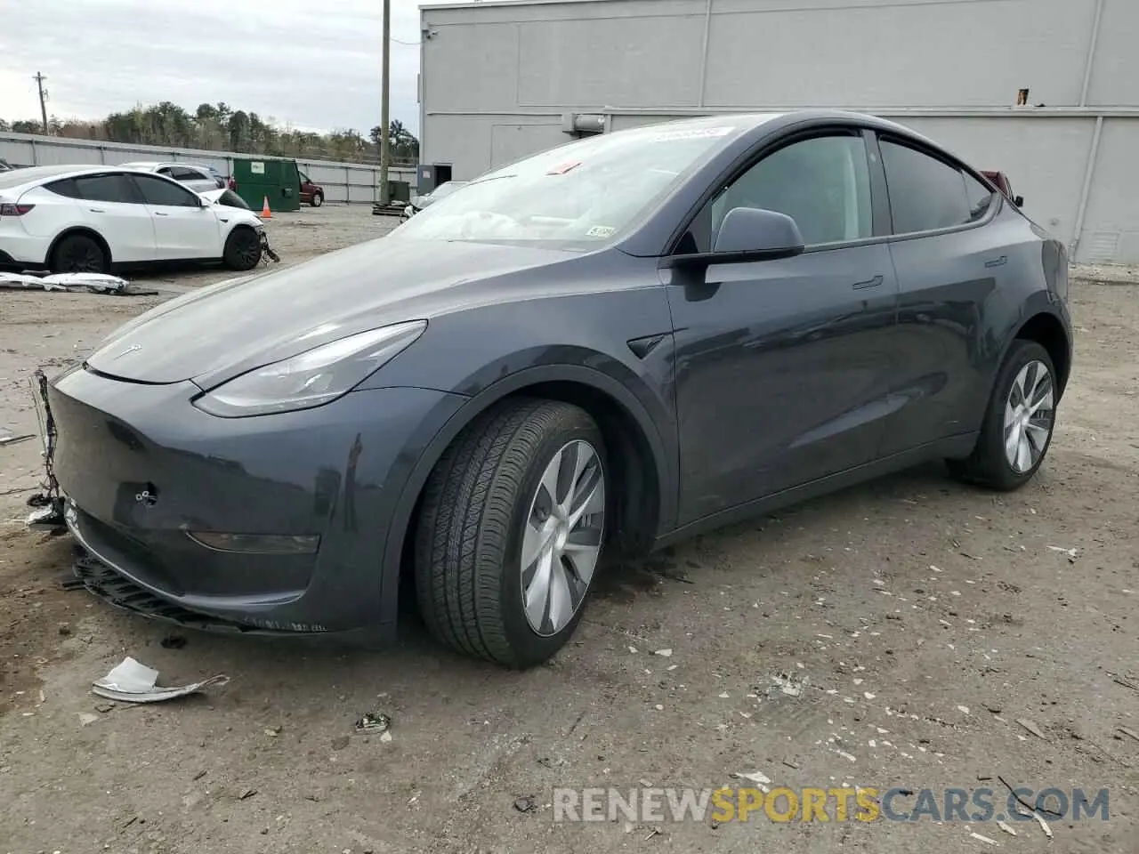 1 Photograph of a damaged car 7SAYGDED1RF092027 TESLA MODEL Y 2024