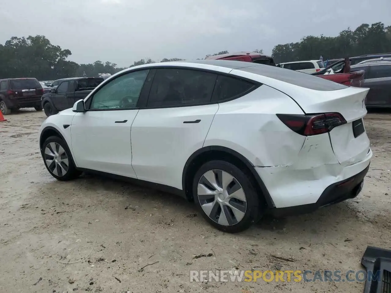 2 Photograph of a damaged car 7SAYGDED1RF095042 TESLA MODEL Y 2024