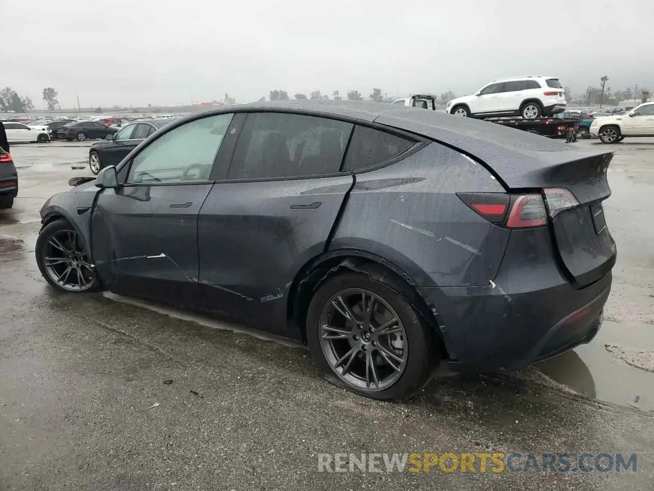 2 Фотография поврежденного автомобиля 7SAYGDED1RF098054 TESLA MODEL Y 2024