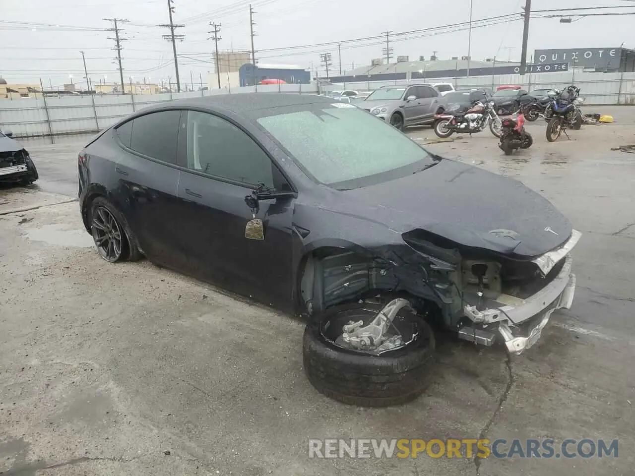 4 Фотография поврежденного автомобиля 7SAYGDED1RF098054 TESLA MODEL Y 2024