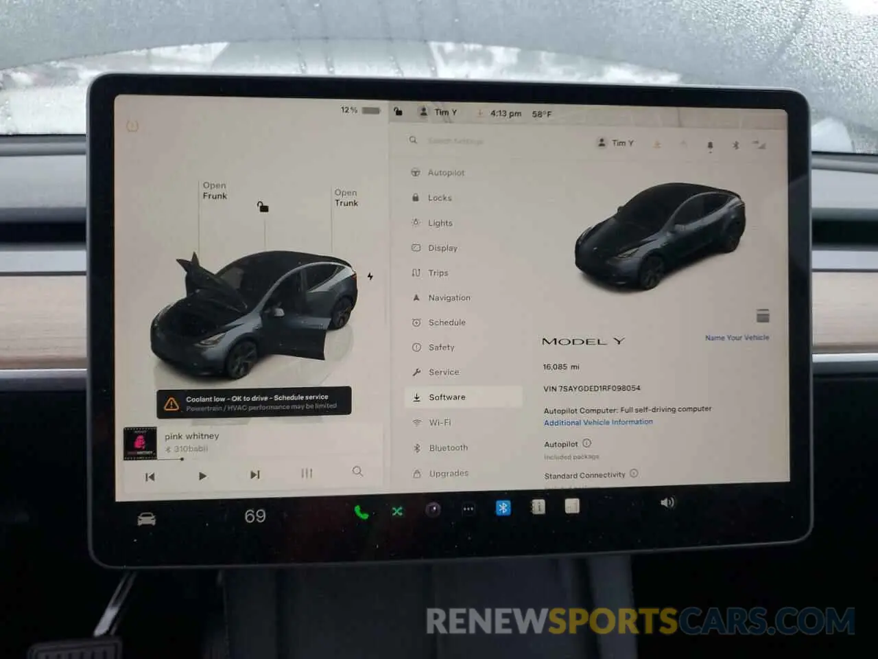9 Фотография поврежденного автомобиля 7SAYGDED1RF098054 TESLA MODEL Y 2024