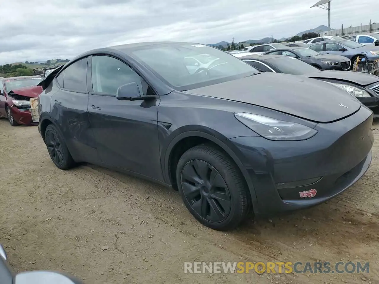 4 Фотография поврежденного автомобиля 7SAYGDED1RF177417 TESLA MODEL Y 2024