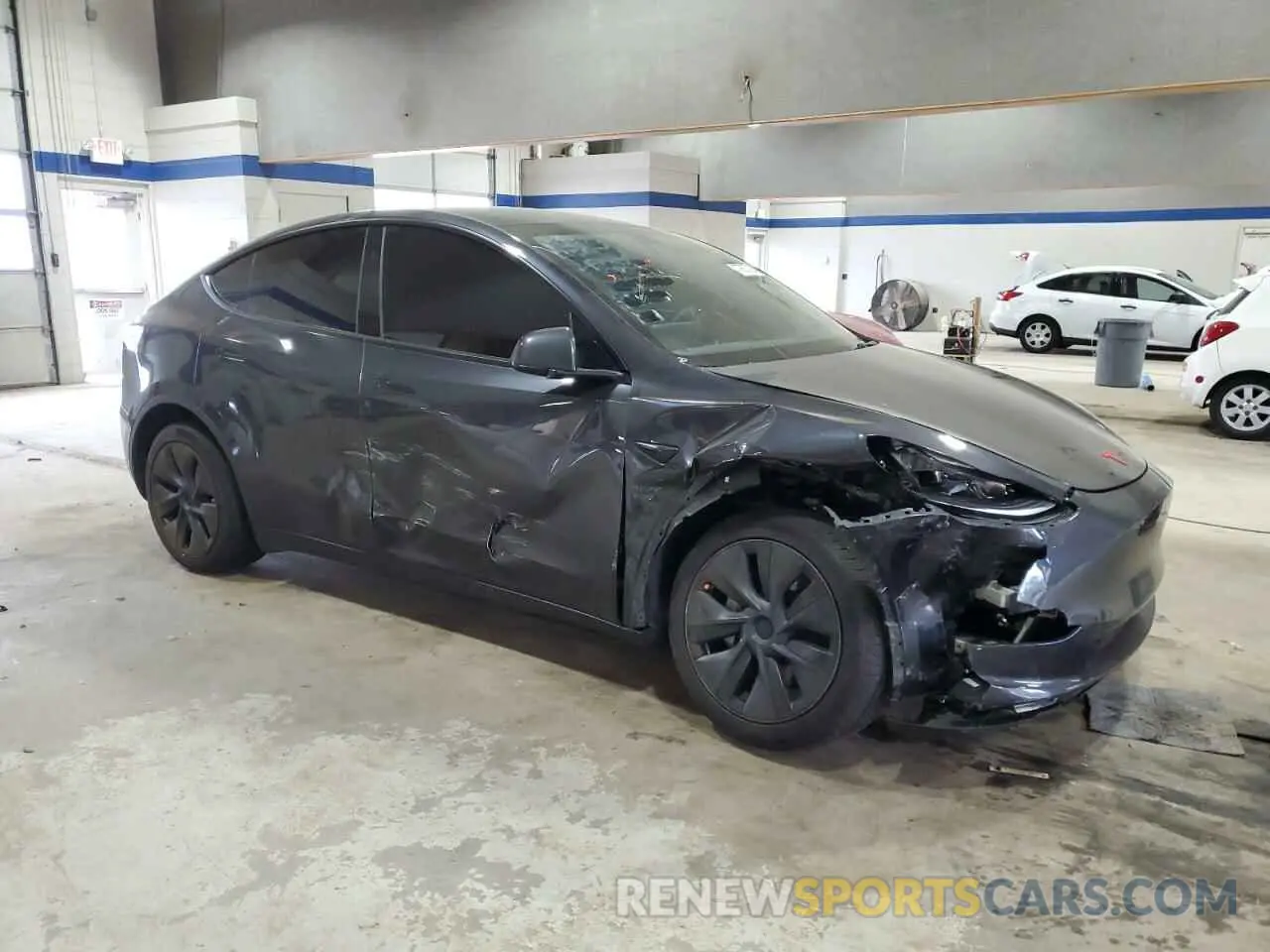 4 Фотография поврежденного автомобиля 7SAYGDED1RF207273 TESLA MODEL Y 2024