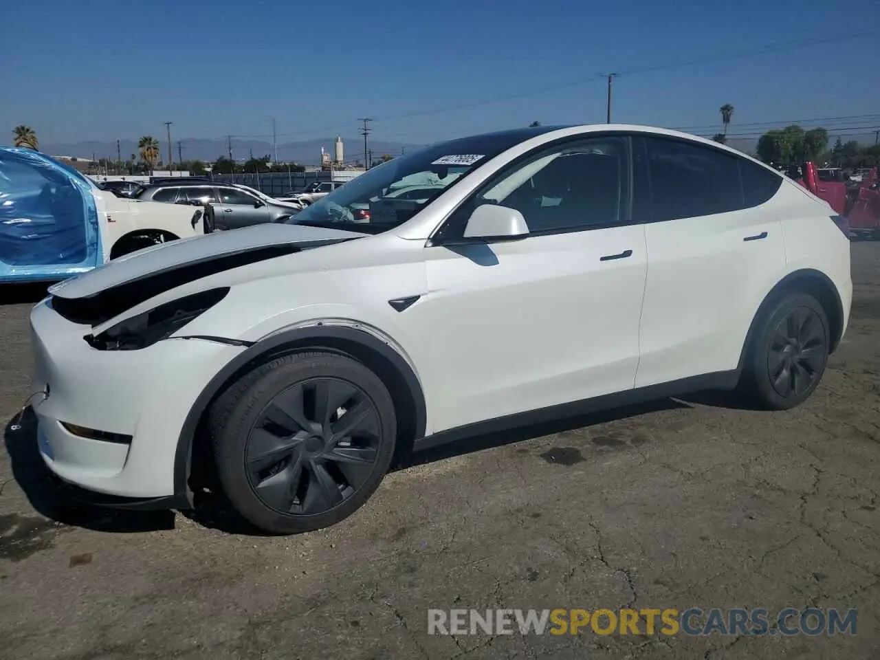 1 Photograph of a damaged car 7SAYGDED1RF212974 TESLA MODEL Y 2024