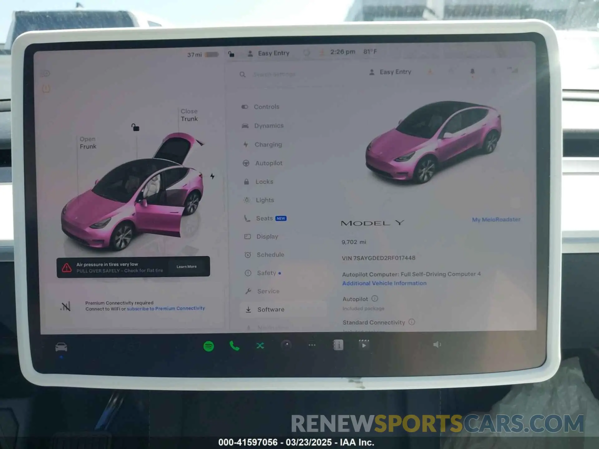 18 Фотография поврежденного автомобиля 7SAYGDED2RF017448 TESLA MODEL Y 2024