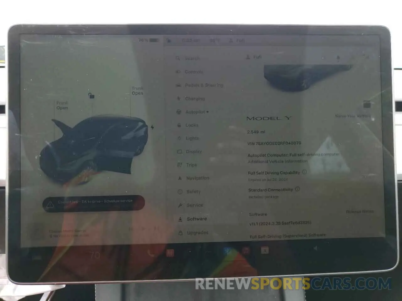9 Фотография поврежденного автомобиля 7SAYGDED2RF040079 TESLA MODEL Y 2024