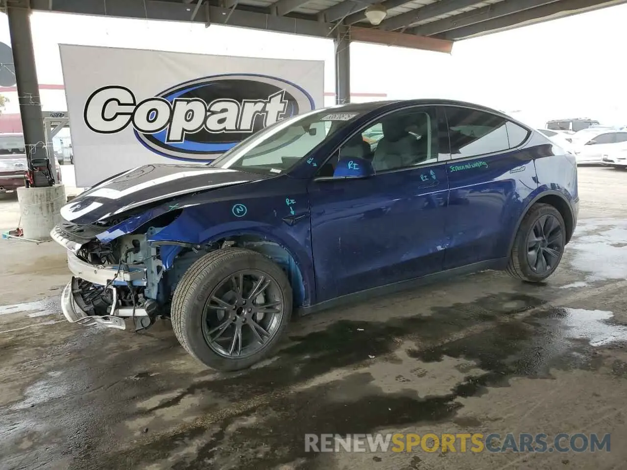 1 Photograph of a damaged car 7SAYGDED2RF119770 TESLA MODEL Y 2024
