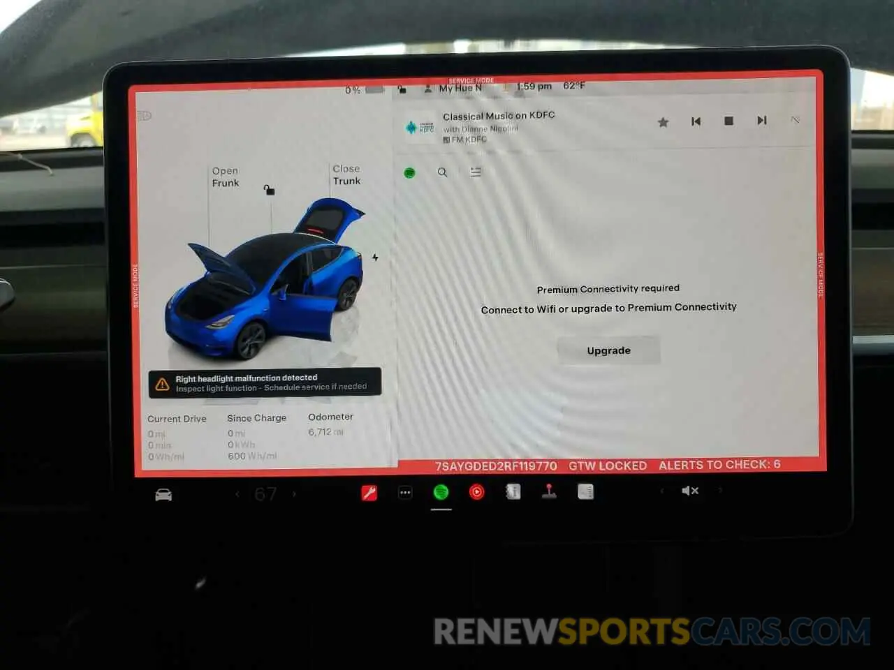 9 Photograph of a damaged car 7SAYGDED2RF119770 TESLA MODEL Y 2024