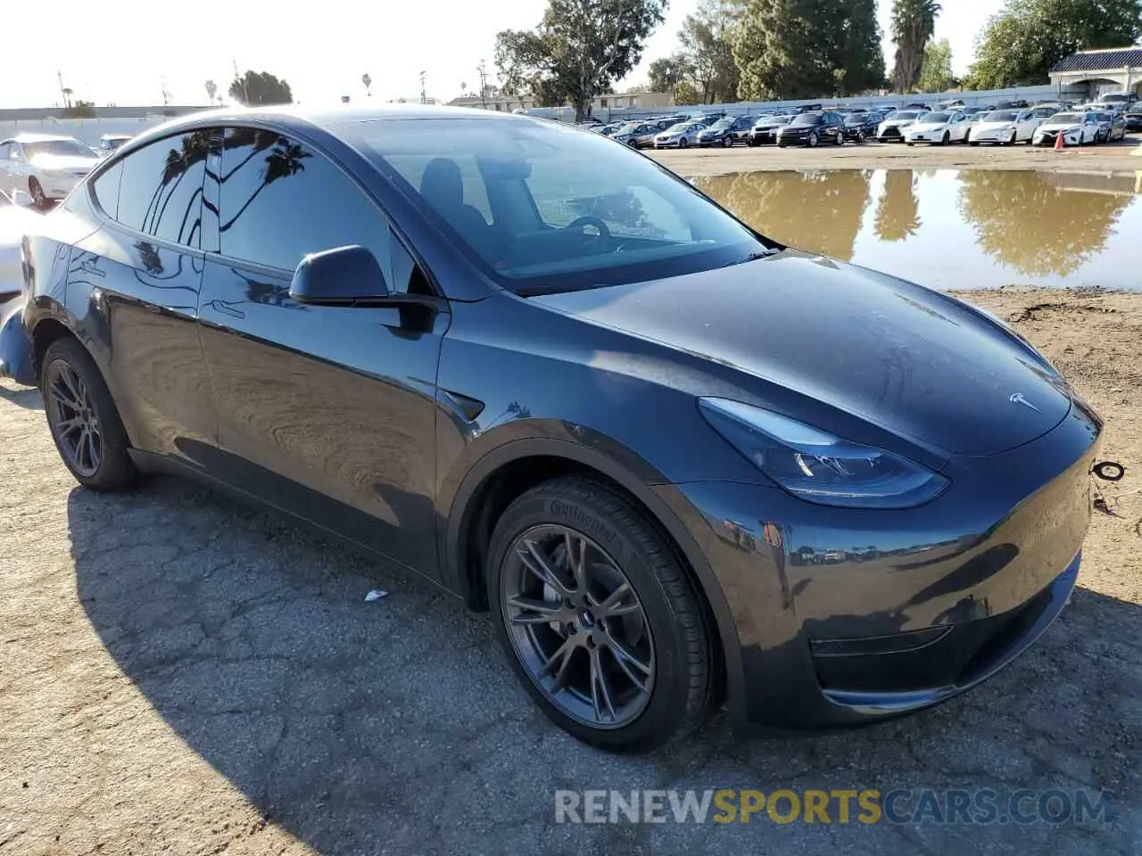 4 Photograph of a damaged car 7SAYGDED3RF151031 TESLA MODEL Y 2024
