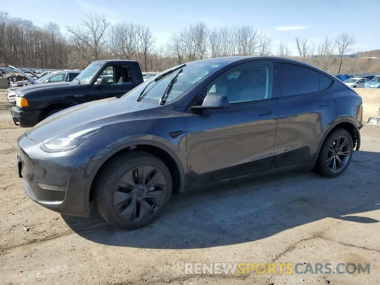 1 Photograph of a damaged car 7SAYGDED3RF198205 TESLA MODEL Y 2024