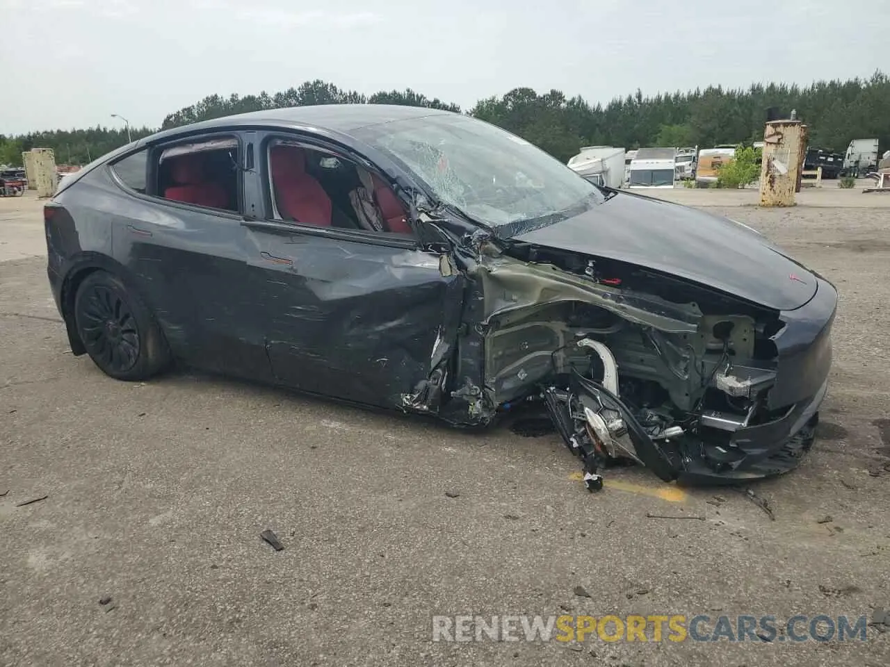 4 Фотография поврежденного автомобиля 7SAYGDED4RA331714 TESLA MODEL Y 2024