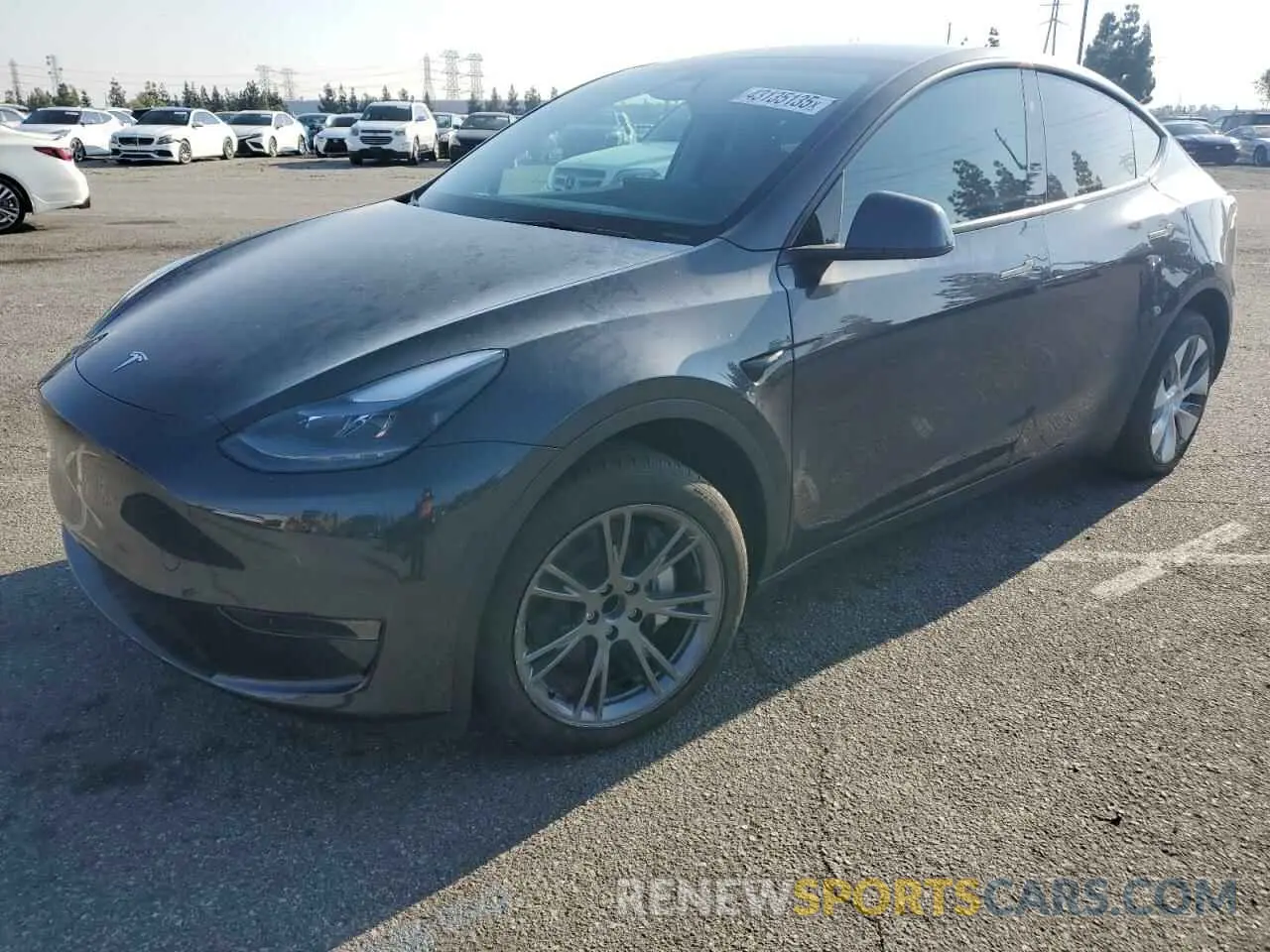 1 Photograph of a damaged car 7SAYGDED4RF032615 TESLA MODEL Y 2024