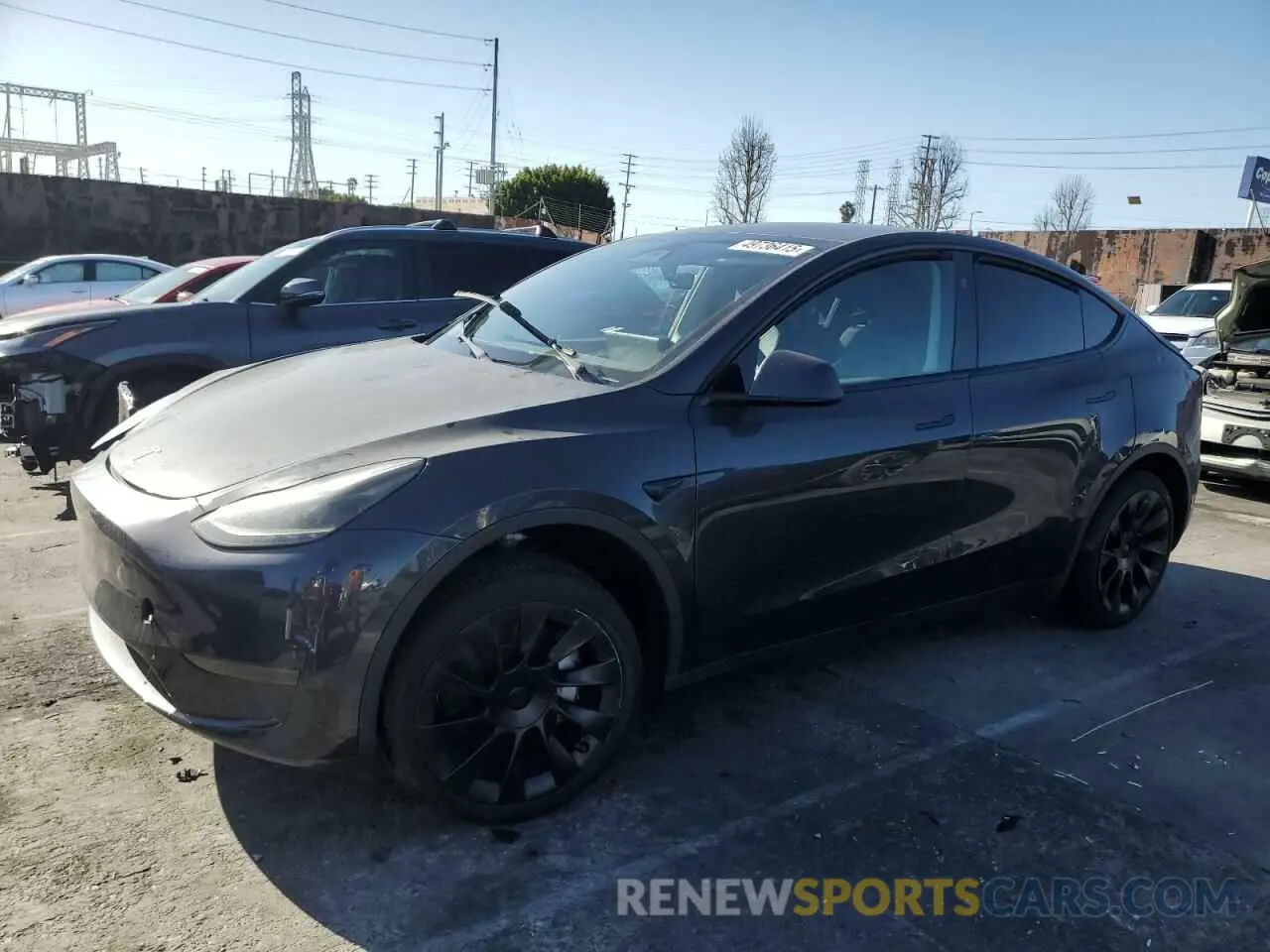 1 Photograph of a damaged car 7SAYGDED4RF089588 TESLA MODEL Y 2024