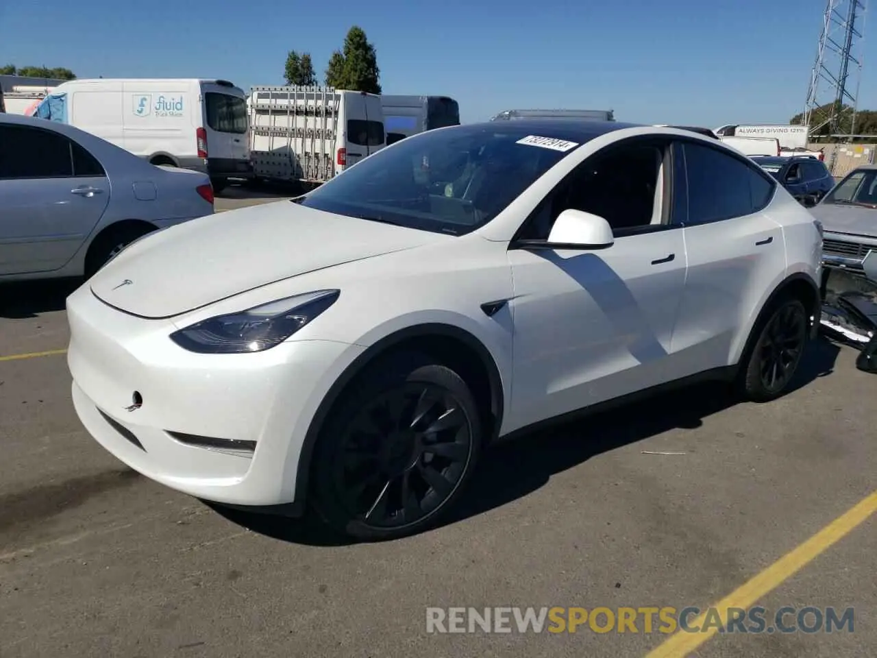 1 Photograph of a damaged car 7SAYGDED5RF080253 TESLA MODEL Y 2024