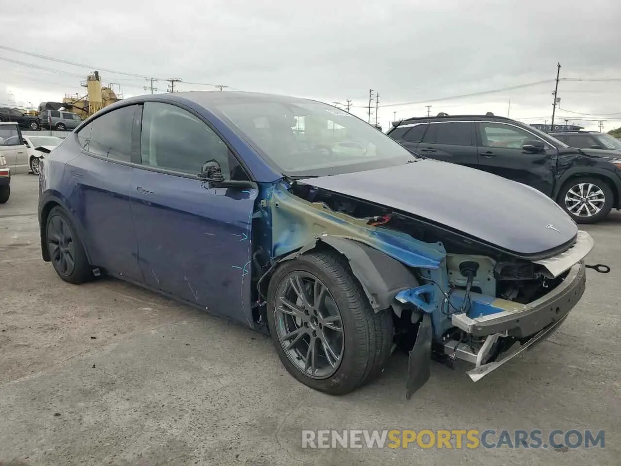 4 Фотография поврежденного автомобиля 7SAYGDED5RF094895 TESLA MODEL Y 2024