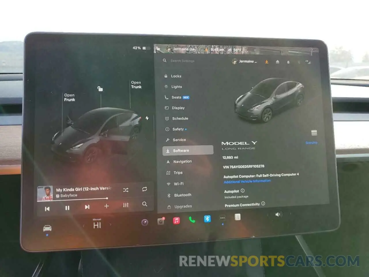9 Photograph of a damaged car 7SAYGDED5RF105278 TESLA MODEL Y 2024