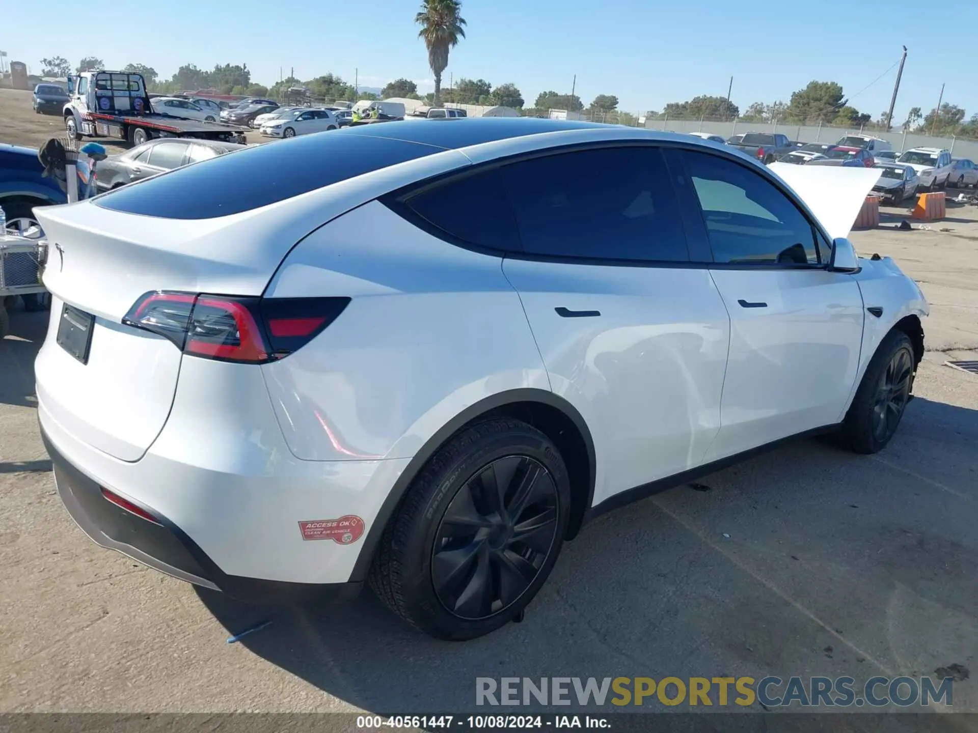 4 Фотография поврежденного автомобиля 7SAYGDED5RF154884 TESLA MODEL Y 2024