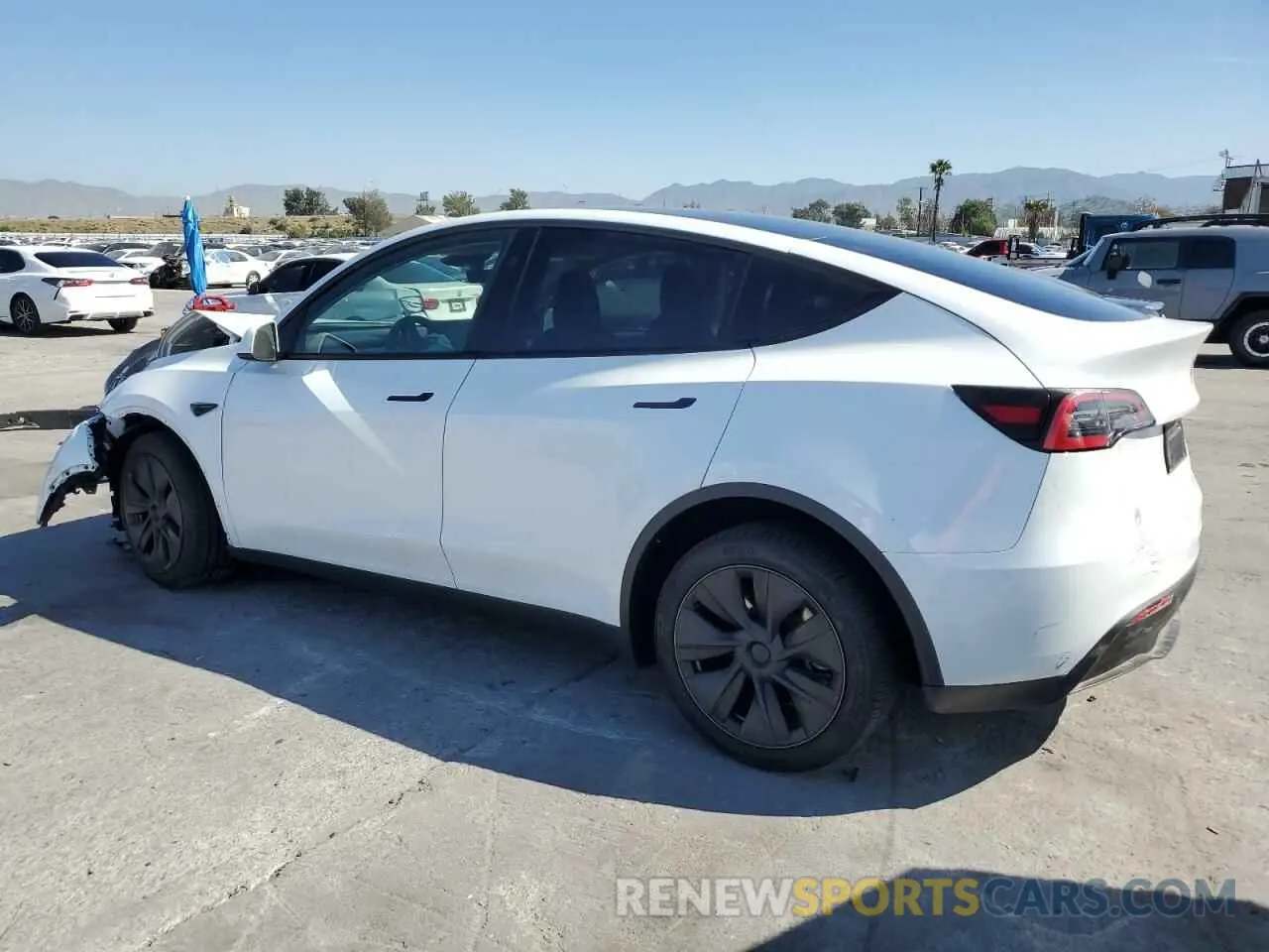 2 Фотография поврежденного автомобиля 7SAYGDED5RF196309 TESLA MODEL Y 2024