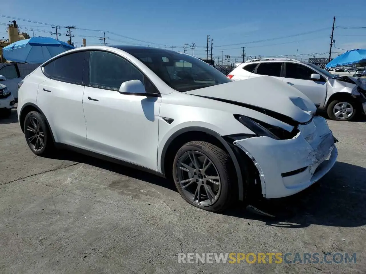 4 Фотография поврежденного автомобиля 7SAYGDED5RF196309 TESLA MODEL Y 2024