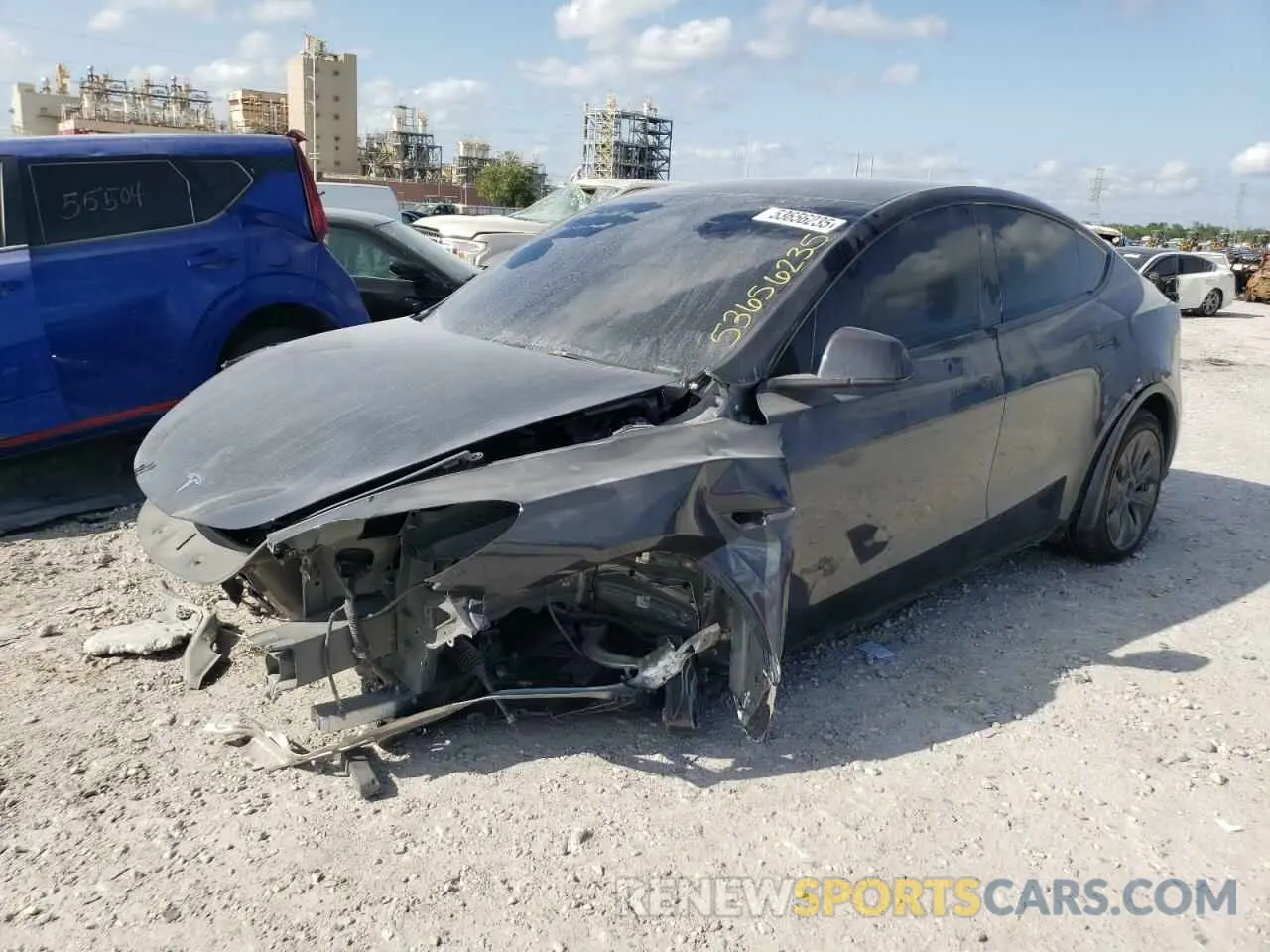 1 Фотография поврежденного автомобиля 7SAYGDED6RA329124 TESLA MODEL Y 2024